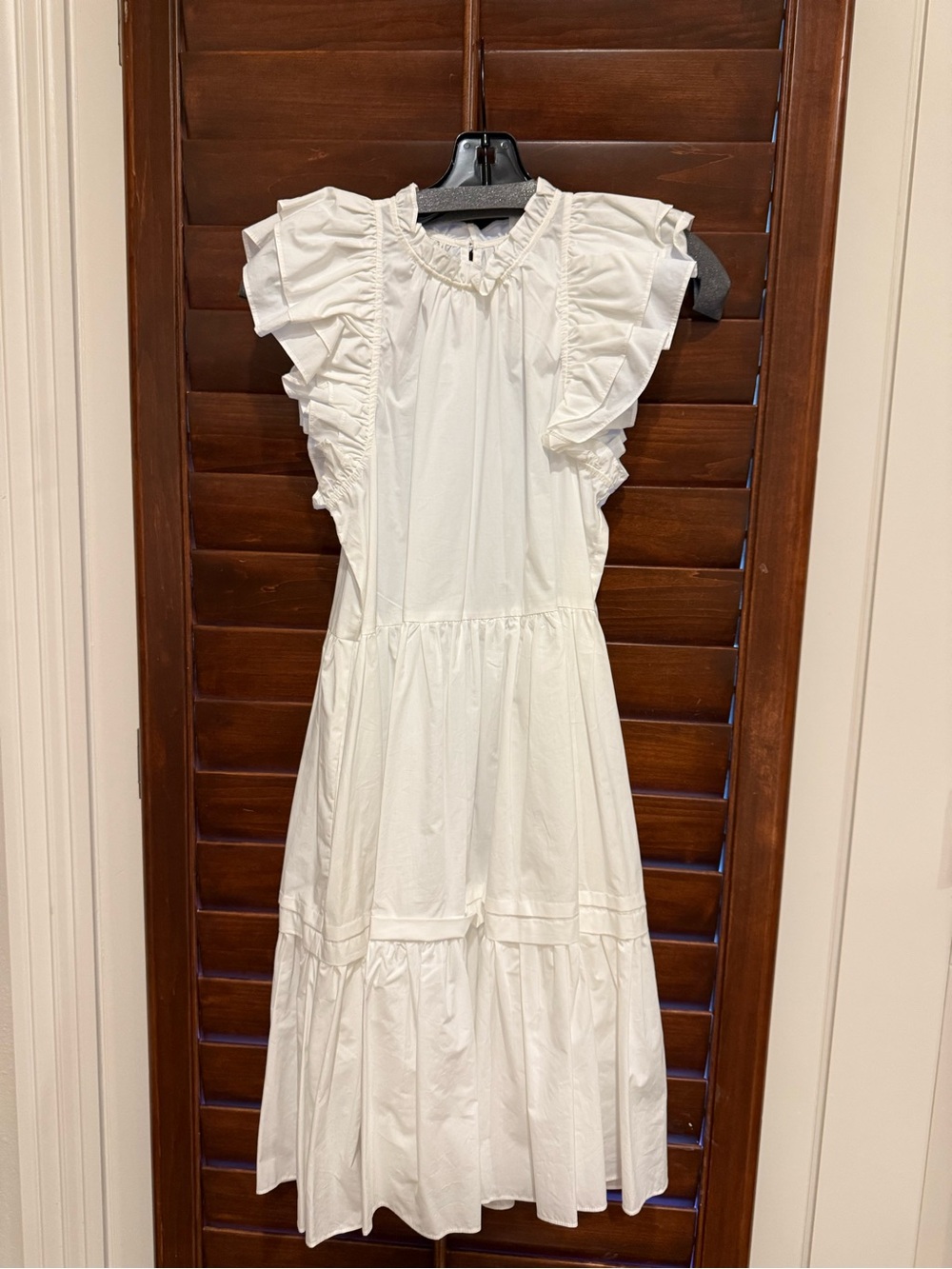 Ulla Johnson White Ruffle Tiered Dress Size 0 NWT